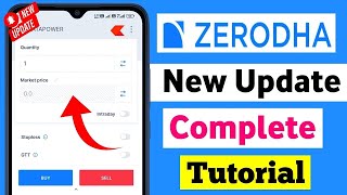 Zerodha app kaise use kare  zerodha kite demo 2023  Zerodha buy sell process in Hindi  Full Guide [upl. by Launamme735]