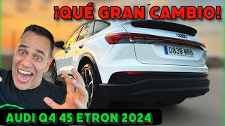 ¡QUÉ GRAN CAMBIO AUDI Q4 45 etron Sportback 2024 Prueba de AUTONOMÍA REAL coche eléctrico MOTORK [upl. by Aurea]