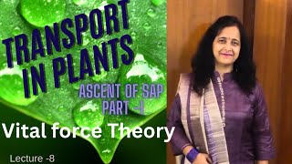 Vital Force Theory  Ascent Of Sap  Best Explanation 👌 👍🏼 Biology Ocean [upl. by Christianity]