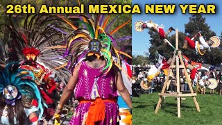 26th Annual Mexica New Year 2024 🪶 Aztec Dancers Live Band  more [upl. by Nohsyt]