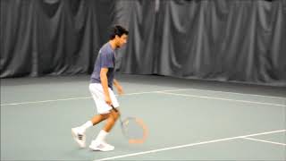 Penn State Altoona Mens Tennis vs PittGreensburg 31818 [upl. by Reilamag986]