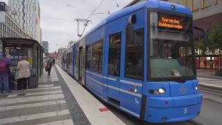 Sweden Stockholm tram ride from TCentralen to Skansen [upl. by Haroved]