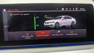 How to check engine oil level BMW 520i UrduArbic [upl. by Westlund]