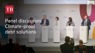 Panel discussion Climateproof debt solutions for developing economies [upl. by Atikcir]