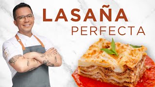 El secreto de la receta perfecta de Lasaña sin cocer primero la pasta [upl. by Karlotta612]