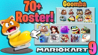 The ULTIMATE Character Roster For Mario Kart 9 Mario Series [upl. by Pevzner]