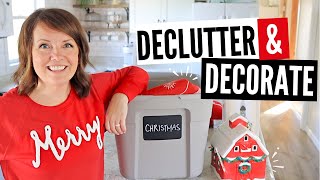 Holiday Decor Declutter amp Decorate with Me [upl. by Garvin]