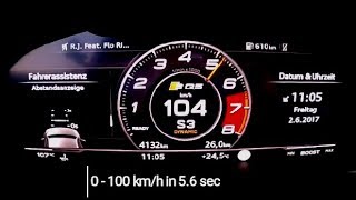 2018 Audi SQ5 354 HP Acceleration 0100kmh [upl. by Nirual]