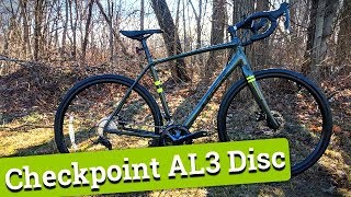 Affordable Gravel  2020 Trek Checkpoint AL 3 Disc Review of Features and Weight [upl. by Akeenahs]