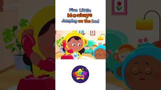 Five Little Monkeys Jumping on the Bed  Nursery Popular Rhymes  Music shorts [upl. by Aniara169]