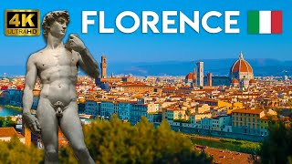 Florence 🇮🇹 Walking Tour from Arno River to Piazzale Michelangelo Panoramic View 4K 60fps [upl. by Airretal]