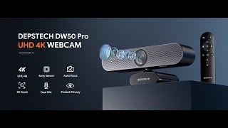 DEPSTECH DW50 4K Zoomable Webcam with Remote Control [upl. by Yleen]