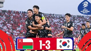 Oman  Korea Republic  Highlights  AsianQualifiers  Road To 26 [upl. by Blane]