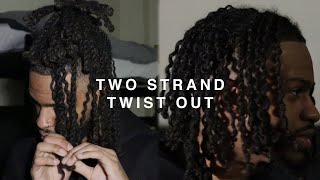 TWO STRAND TWIST OUT ON MY LOCS  DREADLOCK TRANSFORMATION [upl. by Enahsed]