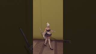 Final Fantasy 14  Pikuniku dance pikuniku finalfantasyxiv catgirl [upl. by Anirtac]