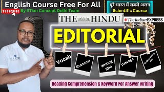 Basic English Course For Beginners DAY 22  thehindu Editorial Analysis  Vocab Root Words [upl. by Georgianne949]