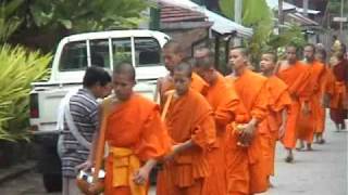 Laos  Monks of Luang Prabang [upl. by Llekcm925]