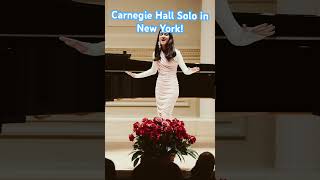 Carnegie Hall solo in New York carnegiehall newyork nyc singing singingcompetition [upl. by Esidnac]