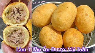 Có Khoai Mì Làm Bánh Kiểu Này Giòn Ngon Dễ Hơn Bánh Cam Rán Fried cassava cake [upl. by Wie]