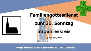 Kath Gottesdienst zum 30 Sonntag im Jahreskreis 271024 1030 Uhr St Bartholomäus GrZimmern [upl. by Pontus347]