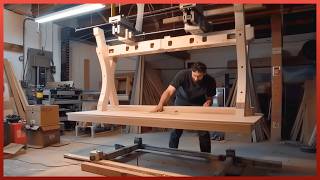 Man Makes the BEST Woodworking WORKBENCH Step by Step  by pedullastudio [upl. by Betteanne]