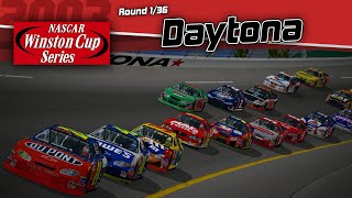 CUP 03  Round 136 Daytona International Speedway  NR2003 Career Mode Season 6 [upl. by Moe]