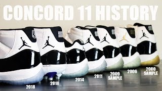 Air Jordan 11 Concord Collection Review  History [upl. by Dimmick618]