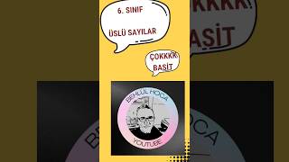 6 SINIF ÜSLÜ SAYILAR [upl. by Neelrak]