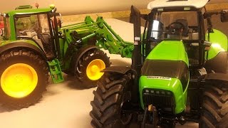 John Deere 7430 vs DeutzFahr TTV 630 [upl. by Zucker]