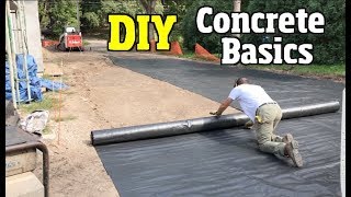 Concrete basics for Beginners from top to bottom ground prep rebar sealing amp protecting [upl. by Gerhan]