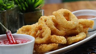 RESTAURANT  STYLE FRIED CALAMARES [upl. by Ennayllek]