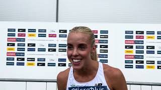 Keely Hodgkinson shares her thoughts on Athing Mu not making the US Olympic 800m team [upl. by Reham571]