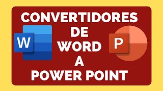 COMO CONVERTIR UN ARCHIVO WORD A POWER POINT [upl. by Ielhsa]