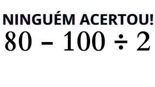 MATEMÁTICA BÁSICA  QUANTO VALE A EXPRESSÃO❓ [upl. by Ennovehs]