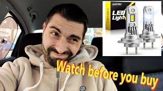 AUXITO H7 LED Bulbs 20000LM 100W High Power CSP Chips 11 Mini Size 12V [upl. by Edna]