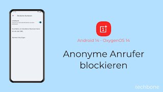 Anonyme Anrufer blockieren  OnePlus Android 14  OxygenOS 14 [upl. by Mitzie400]