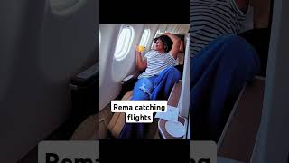 Rema Namakula shares picture on a plane [upl. by Nyar573]