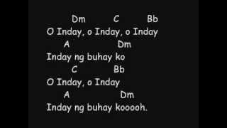 Gloc 9  MKNM  Inday Ft Cathy Go Lyrics And Chords [upl. by Suravat]