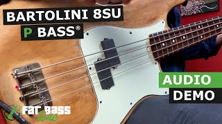 Bartolini 8SU Precision Bass Pickup Demo [upl. by Ilehs]