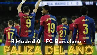 La PALIZA del AÑO Barcelona Destruye al Real Madrid en el Bernabéu [upl. by Eeleimaj323]