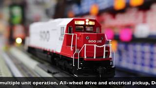 Walthers HO EMD SD60 Spartan Cab With Sound amp DCC  Soo Line [upl. by Nailimixam]