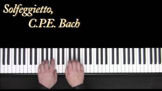 Solfeggietto  CPE Bach  piano  Frederic Bernachon [upl. by Leeland685]