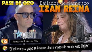 🥇 Izan Reina Got Talent España 2022 🔊 Izan consiguió el primer pase de oro de Risto Mejide [upl. by Ifill260]