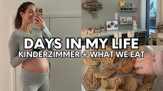 7 Monat Vlog  Kinderzimmer einrichten Nesting Mode amp What we eat  Linis Bites [upl. by Ehudd]