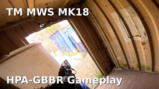 TM MWS MK18 HPAGBBR Uncut Gameplay  Badboysairsoft Festival 2024 [upl. by Eesdnyl]