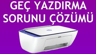 Hp Yazıcı Geç Yazdırma Sorunu Çözümü [upl. by Enilhtak]