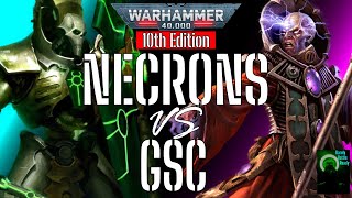 Necrons vs Genestealer Cult GSC Warhammer 40K Battle Report 2000 points  10th Edition [upl. by Arfihs]