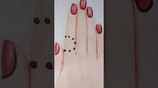 Very easy finger mehndi designs tricks 💗 [upl. by Beutner931]