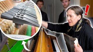 I put Hammers on a Piano then hired Pro Pianists without telling them [upl. by Thordia393]