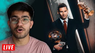 BALLON DOR 2023 CEREMONY LIVE WATCHALONG  Messi 8th Ballon Dor [upl. by Daegal]